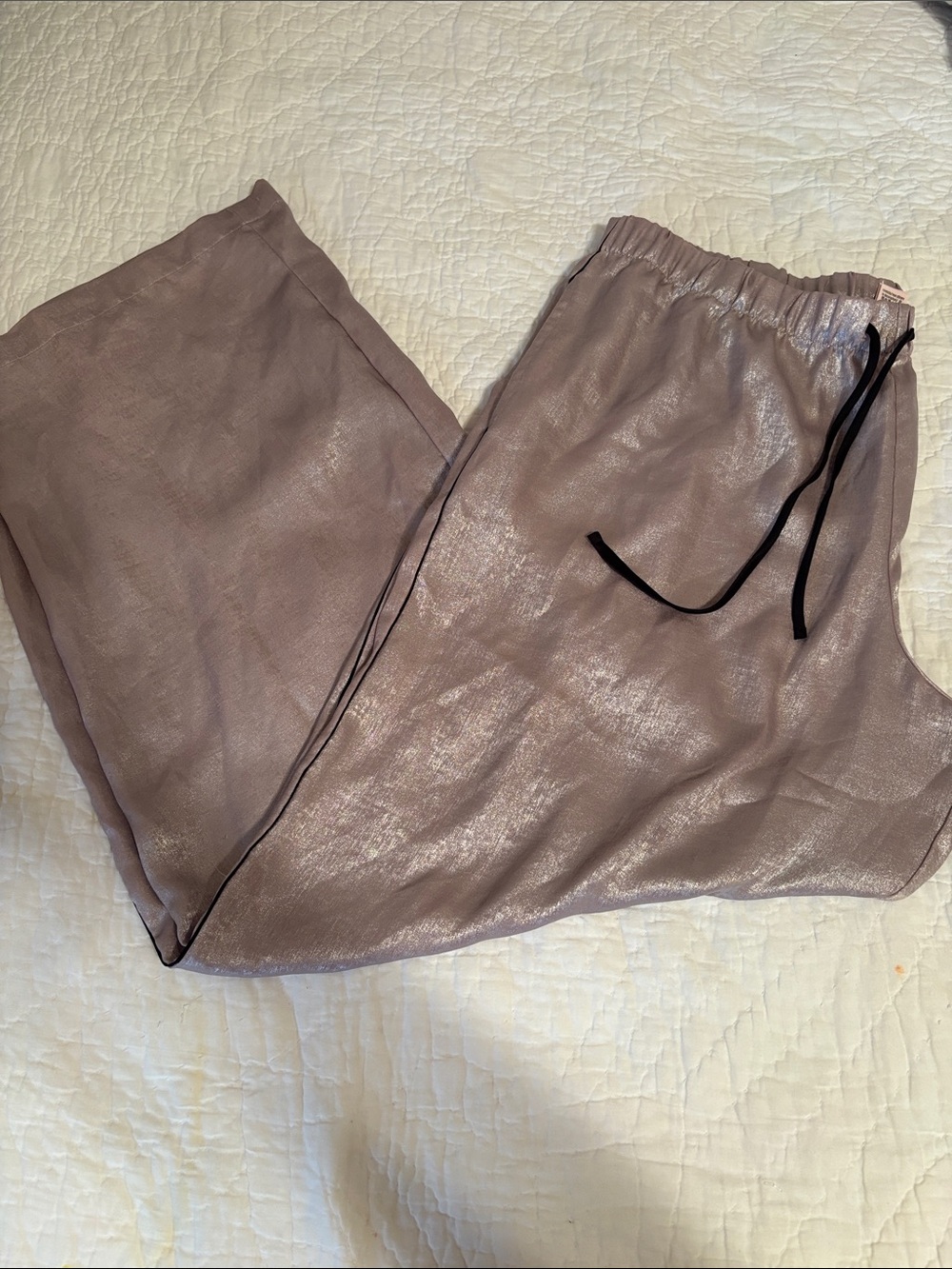 Victoria's Secret Shimmery Mauve Drawstring Joggers